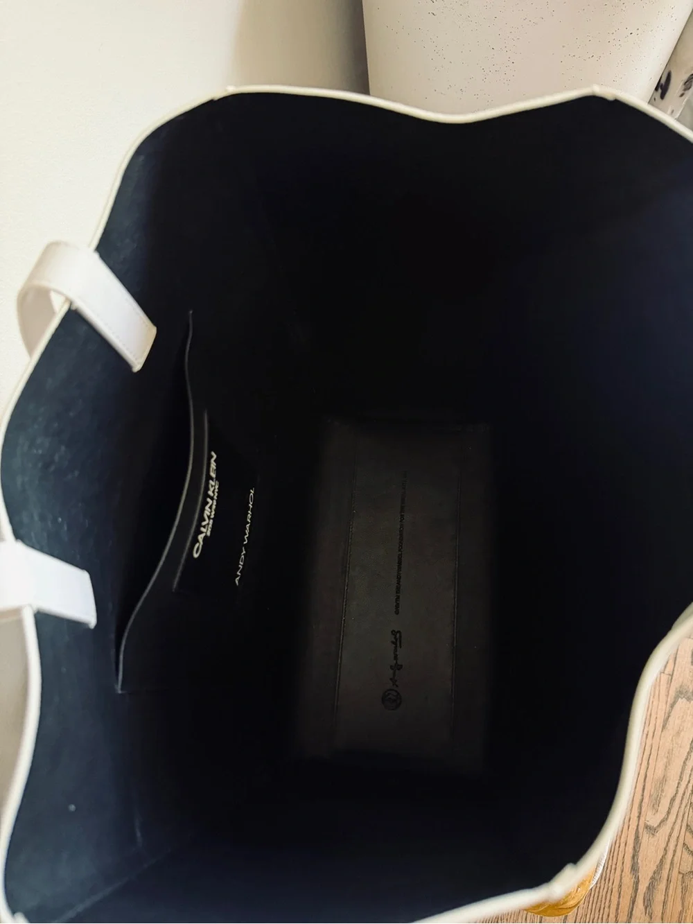 Calvin Klein 205W39NYC x Andy Warhol Leather Tote Bag
